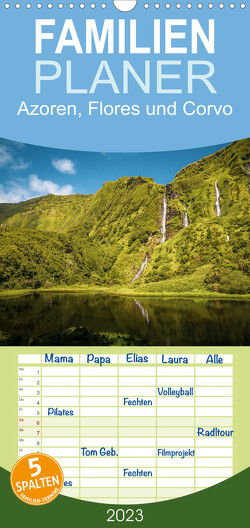 Familienplaner Azoren Landschaften – Flores und Corvo (Wandkalender 2023 , 21 cm x 45 cm, hoch) von Harbich,  Ayla