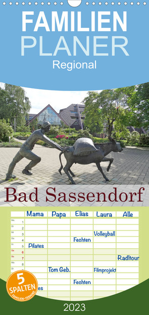 Familienplaner Bad Sassendorf (Wandkalender 2023 , 21 cm x 45 cm, hoch) von janne