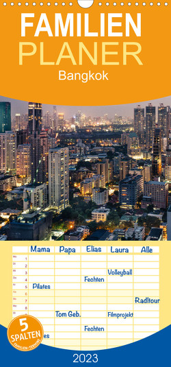 Familienplaner Bangkok – Die einzigartige Hauptstadt von Thailand. (Wandkalender 2023 , 21 cm x 45 cm, hoch) von Scott,  M.