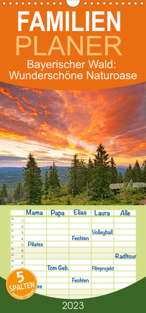 Familienplaner Bayerischer Wald: Wunderschöne Naturoase (Wandkalender 2023 , 21 cm x 45 cm, hoch) von CALVENDO