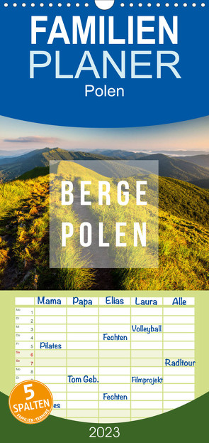 Familienplaner Berge. Polen (Wandkalender 2023 , 21 cm x 45 cm, hoch) von Gospodarek,  Mikolaj