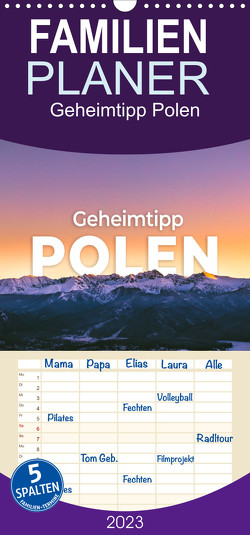 Familienplaner Geheimtipp Polen (Wandkalender 2023 , 21 cm x 45 cm, hoch) von SF