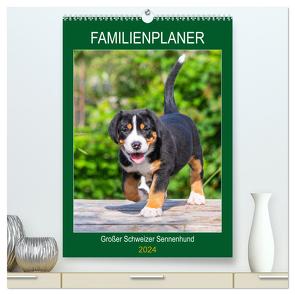 Familienplaner Großer Schweizer Sennenhund (hochwertiger Premium Wandkalender 2024 DIN A2 hoch), Kunstdruck in Hochglanz von Starick,  Sigrid