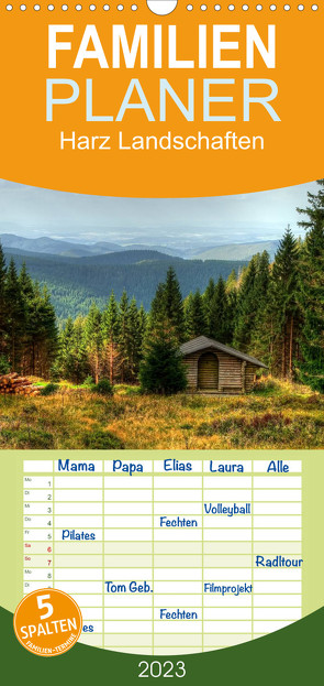 Familienplaner Harz Landschaften (Wandkalender 2023 , 21 cm x 45 cm, hoch) von Gierok,  Steffen