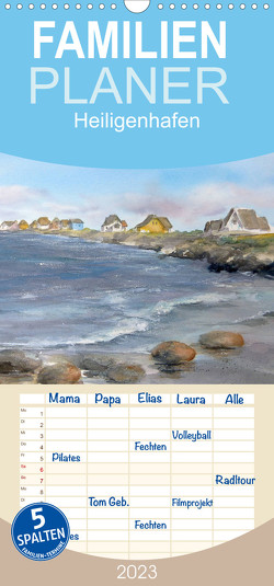 Familienplaner Heiligenhafenaquarelle (Wandkalender 2023 , 21 cm x 45 cm, hoch) von Meier,  Wiebke