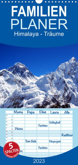 Familienplaner Himalaya – Träume (Wandkalender 2023 , 21 cm x 45 cm, hoch) von Prammer,  Andreas