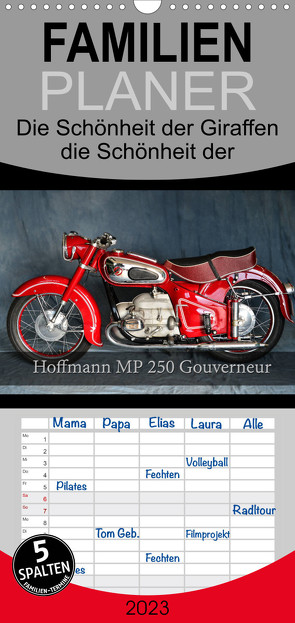 Familienplaner Hoffmann MP 250 Gouverneur (Wandkalender 2023 , 21 cm x 45 cm, hoch) von Laue,  Ingo
