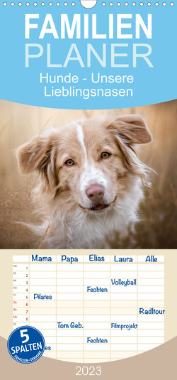 Familienplaner Hunde – Unsere Lieblingsnasen (Wandkalender 2023 , 21 cm x 45 cm, hoch) von Andreas Kossmann,  Tierfotografie