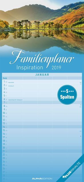 Familienplaner Inspiration 2019 von ALPHA EDITION