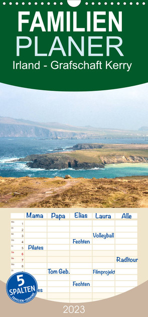 Familienplaner Irland – Grafschaft Kerry (Wandkalender 2023 , 21 cm x 45 cm, hoch) von pixs:sell
