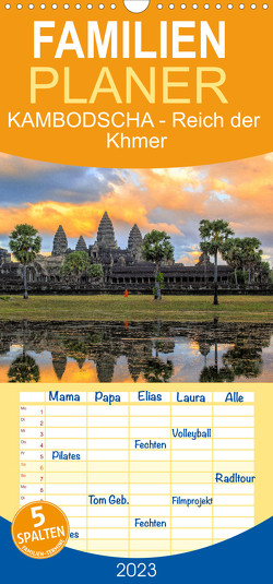 Familienplaner KAMBODSCHA – Im Land der Khmer (Wandkalender 2023 , 21 cm x 45 cm, hoch) von VISUAL,  Globe