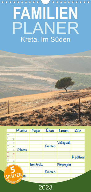 Familienplaner Kreta. Im Süden (Wandkalender 2023 , 21 cm x 45 cm, hoch) von Wagner,  Markus