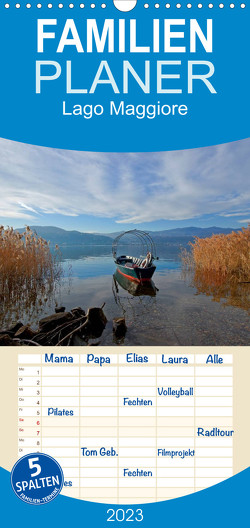 Familienplaner Lago Maggiore (Wandkalender 2023 , 21 cm x 45 cm, hoch) von Kruse,  Joana