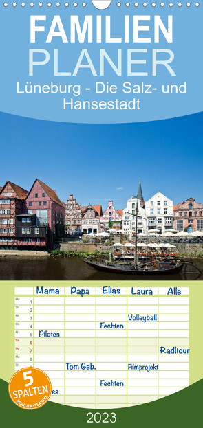 Familienplaner Lüneburg – Die Salz- und Hansestadt (Wandkalender 2023 , 21 cm x 45 cm, hoch) von Akrema-Photography