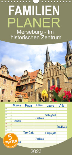 Familienplaner Merseburg – Im historischen Zentrum (Wandkalender 2023 , 21 cm x 45 cm, hoch) von Kruse,  Gisela
