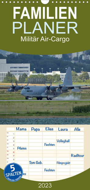 Familienplaner Militär Air-Cargo (Wandkalender 2023 , 21 cm x 45 cm, hoch) von TomTom
