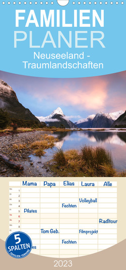 Familienplaner Neuseeland – Traumlandschaften aus einem Naturparadies (Wandkalender 2023 , 21 cm x 45 cm, hoch) von Colombo,  Matteo