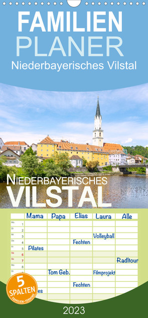 Familienplaner Niederbayerisches Vilstal (Wandkalender 2023 , 21 cm x 45 cm, hoch) von Wagner,  Hanna