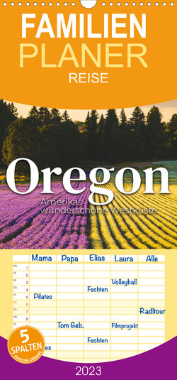 Familienplaner Oregon – Amerikas wunderschöne Westküste (Wandkalender 2023 , 21 cm x 45 cm, hoch) von SF