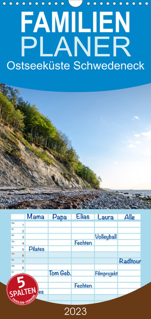 Familienplaner Ostseeküste Schwedeneck (Wandkalender 2023 , 21 cm x 45 cm, hoch) von Ascherl,  Elsa-Sophia