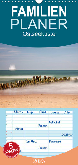Familienplaner Ostseeküste (Wandkalender 2023 , 21 cm x 45 cm, hoch) von N.,  N.