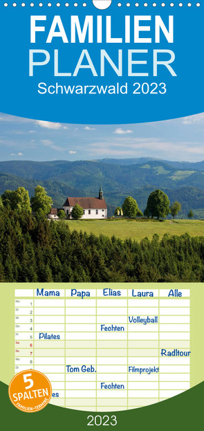 Familienplaner Schwarzwald 2023 (Wandkalender 2023 , 21 cm x 45 cm, hoch) von kalender365.com