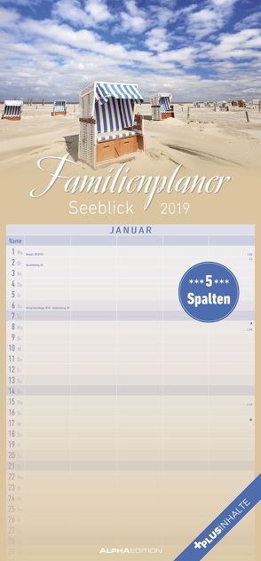 Familienplaner Seeblick 2019 von ALPHA EDITION