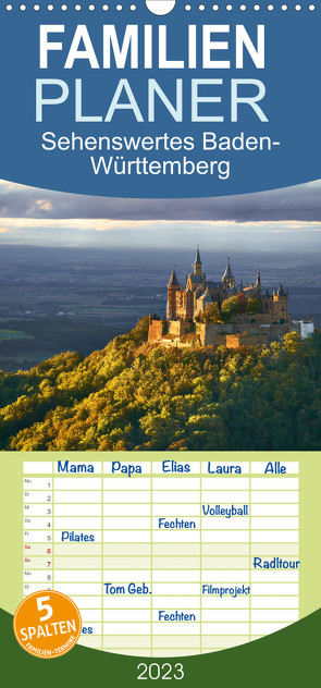 Familienplaner Sehenswertes Baden-Württemberg (Wandkalender 2023 , 21 cm x 45 cm, hoch) von Leinemann,  Ulrike, www.ul-foto.com