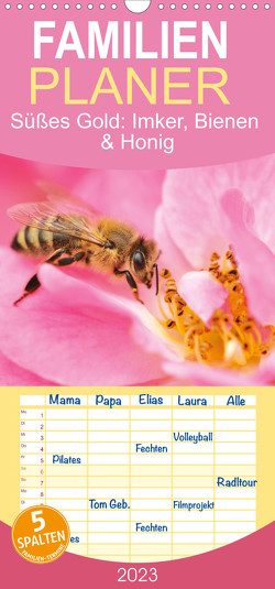 Familienplaner Süßes Gold: Imker, Bienen & Honig (Wandkalender 2023 , 21 cm x 45 cm, hoch) von CALVENDO