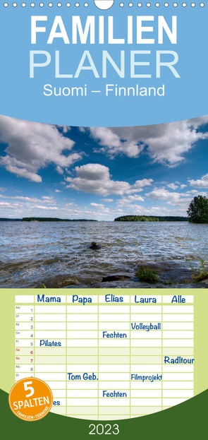 Familienplaner Suomi – Finnland (Wandkalender 2023 , 21 cm x 45 cm, hoch) von Härlein,  Peter