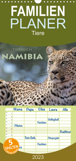 Familienplaner Tierreich Namibia (Wandkalender 2023 , 21 cm x 45 cm, hoch) von Peyer,  Stephan