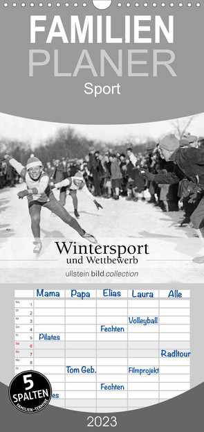 Familienplaner Wintersport und Wettbewerb (Wandkalender 2023 , 21 cm x 45 cm, hoch) von bild Axel Springer Syndication GmbH,  ullstein