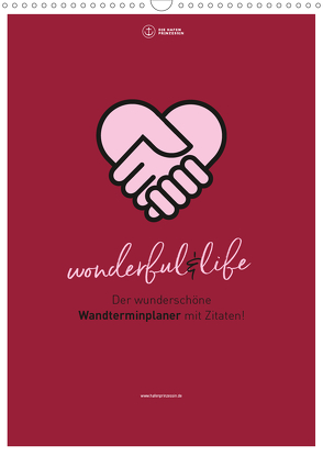 Familienplaner wonderful&life – Der wunderschöne Wandterminplaner mit Zitaten (Wandkalender 2020 DIN A3 hoch) von Hafenprinzessin,  Die