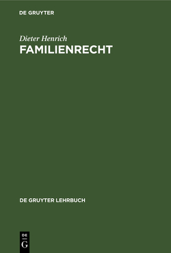Familienrecht von Henrich,  Dieter