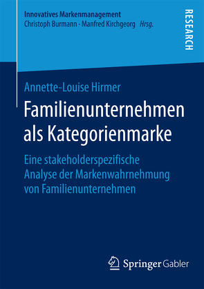 Familienunternehmen als Kategorienmarke von Hirmer,  Annette-Louise