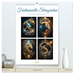 Fantasievolle Sternzeichen (hochwertiger Premium Wandkalender 2024 DIN A2 hoch), Kunstdruck in Hochglanz von Gierok-Latniak,  Steffen