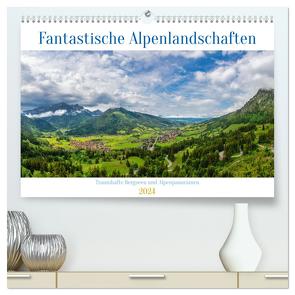 Fantastische Alpenlandschaften (hochwertiger Premium Wandkalender 2024 DIN A2 quer), Kunstdruck in Hochglanz von Gierok-Latniak ; Magic Artist Design,  Steffen