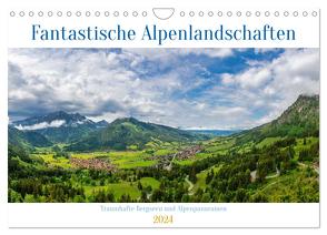 Fantastische Alpenlandschaften (Wandkalender 2024 DIN A4 quer), CALVENDO Monatskalender von Gierok-Latniak ; Magic Artist Design,  Steffen