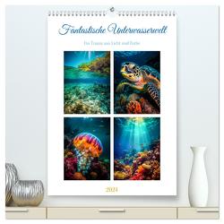 Fantastische Unterwasserwelt (hochwertiger Premium Wandkalender 2024 DIN A2 hoch), Kunstdruck in Hochglanz von Gierok-Latniak,  Steffen