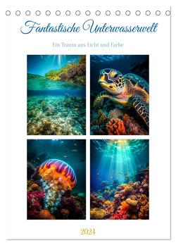 Fantastische Unterwasserwelt (Tischkalender 2024 DIN A5 hoch), CALVENDO Monatskalender von Gierok-Latniak,  Steffen