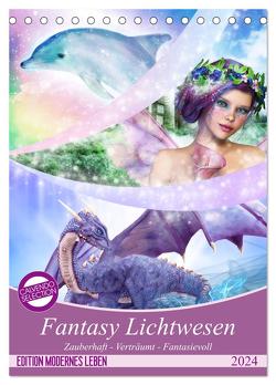 Fantasy Lichtwesen (Tischkalender 2024 DIN A5 hoch), CALVENDO Monatskalender von Shayana Hoffmann,  Gaby