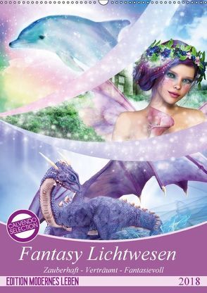 Fantasy Lichtwesen (Wandkalender 2018 DIN A2 hoch) von Shayana Hoffmann,  Gaby