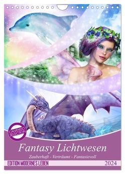 Fantasy Lichtwesen (Wandkalender 2024 DIN A4 hoch), CALVENDO Monatskalender von Shayana Hoffmann,  Gaby