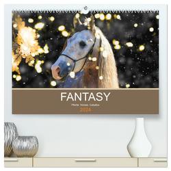FANTASY Pferde Horses Caballos (hochwertiger Premium Wandkalender 2024 DIN A2 quer), Kunstdruck in Hochglanz von Eckerl Tierfotografie,  Petra