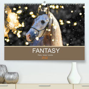 FANTASY Pferde Horses Caballos (Premium, hochwertiger DIN A2 Wandkalender 2022, Kunstdruck in Hochglanz) von Eckerl Tierfotografie,  Petra