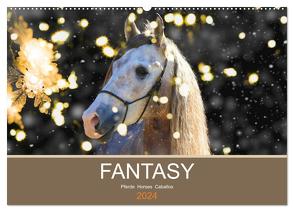 FANTASY Pferde Horses Caballos (Wandkalender 2024 DIN A2 quer), CALVENDO Monatskalender von Eckerl Tierfotografie,  Petra