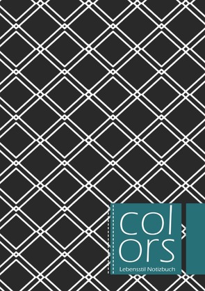 Farben Lifestyle-Notizbuch / Farben Lifestyle-Notizbuch, handgezeichnet, einzigartiges Muster-Cover-Design, mit gepunkteten Linien, 180 Seiten, Größe A5, Buch 4. von Books,  Bespoke