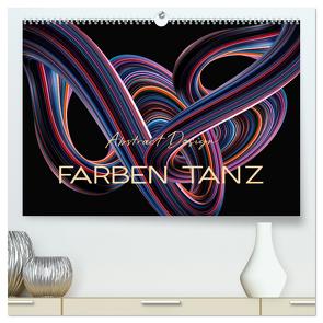 Farben Tanz Abstract Design (hochwertiger Premium Wandkalender 2024 DIN A2 quer), Kunstdruck in Hochglanz von Roder,  Peter