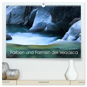 Farben und Formen der Verzasca (hochwertiger Premium Wandkalender 2024 DIN A2 quer), Kunstdruck in Hochglanz von Schaefer,  Marcel