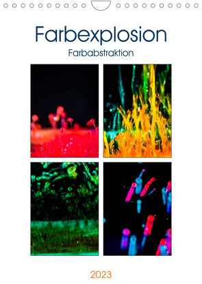 Farbenabstraktion Farbenexplosion (Wandkalender 2023 DIN A4 hoch) von Altenburger,  Monika